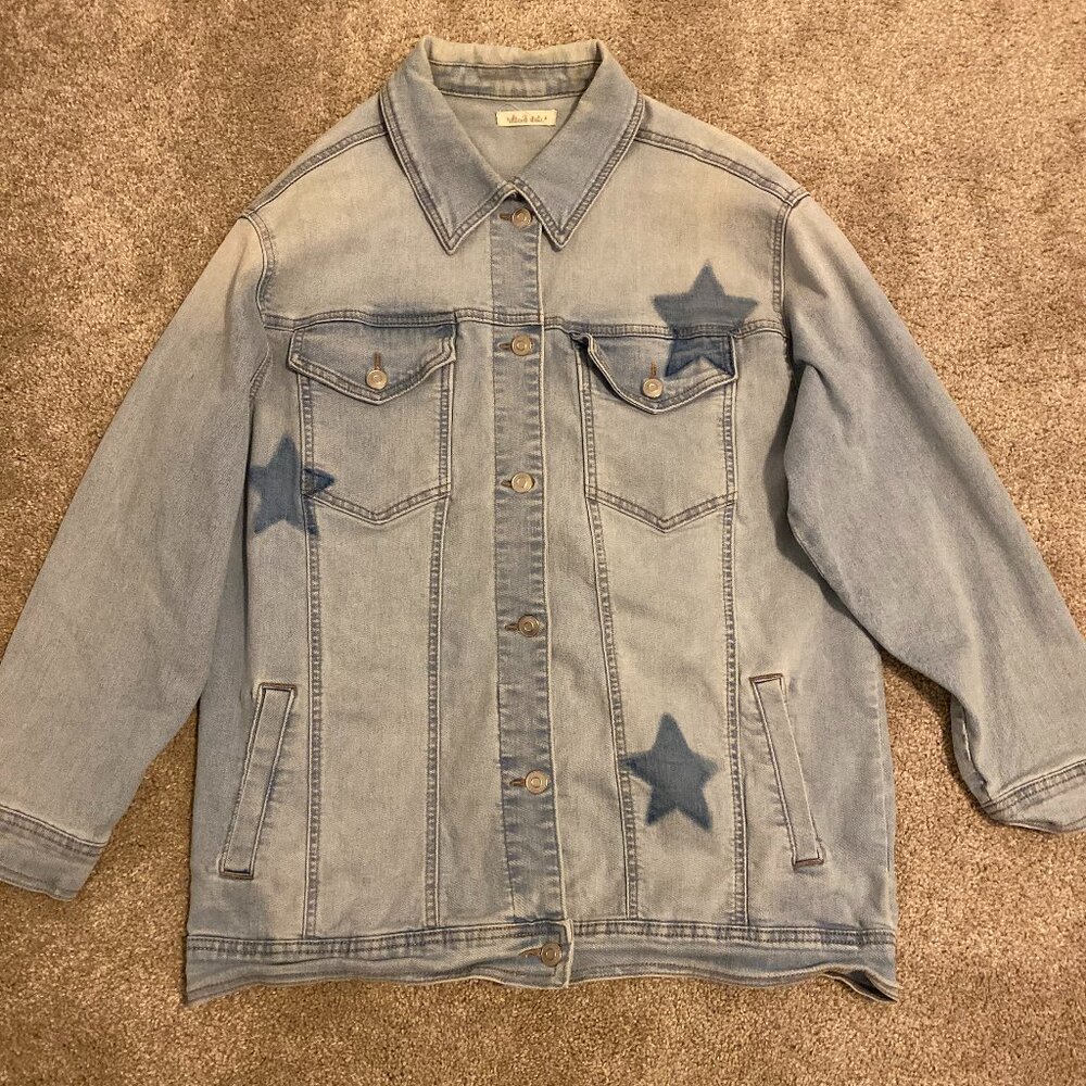 Oversized Altar'd State Starry Jean Jacket